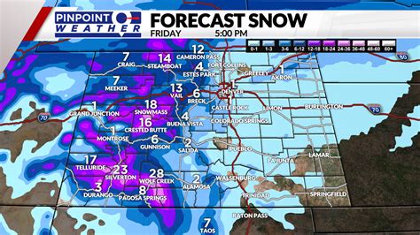 Colorado snow totals for Dec. 8-9